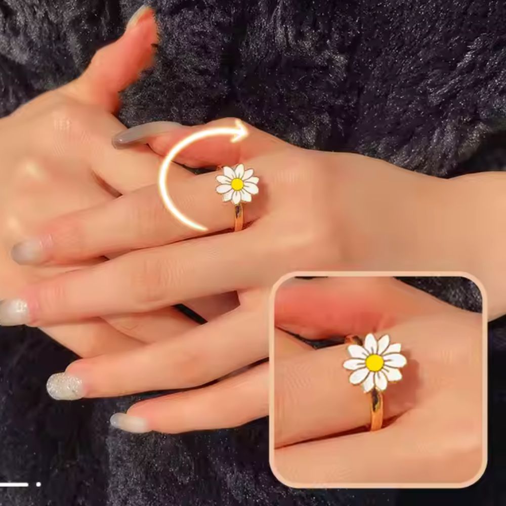 Anillo giratorio de girasol Anti-Estres