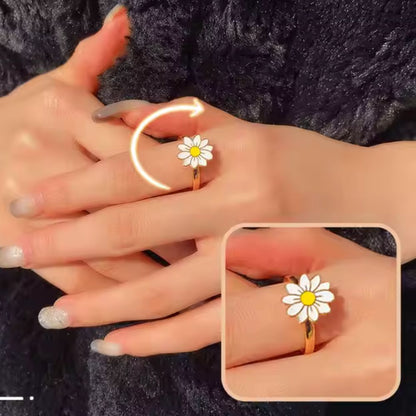 Anillo giratorio de girasol Anti-Estres