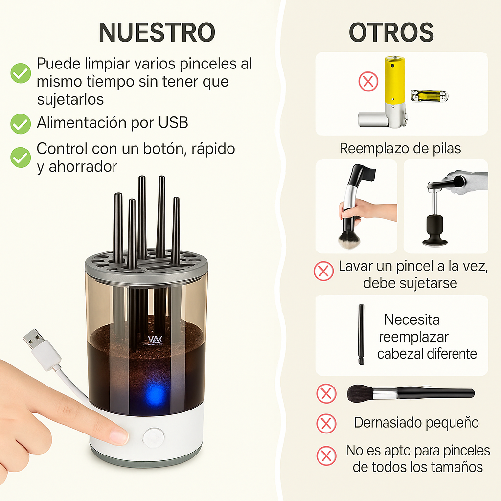 Limpiador de brochas