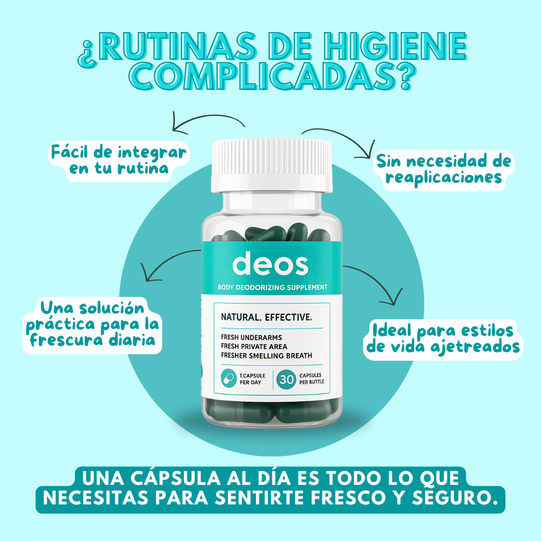 👃🏼 DEOS, DESODORANTE INTERNO: ELIMINA TODOS LOS MALOS OLORES DE RAÍZ