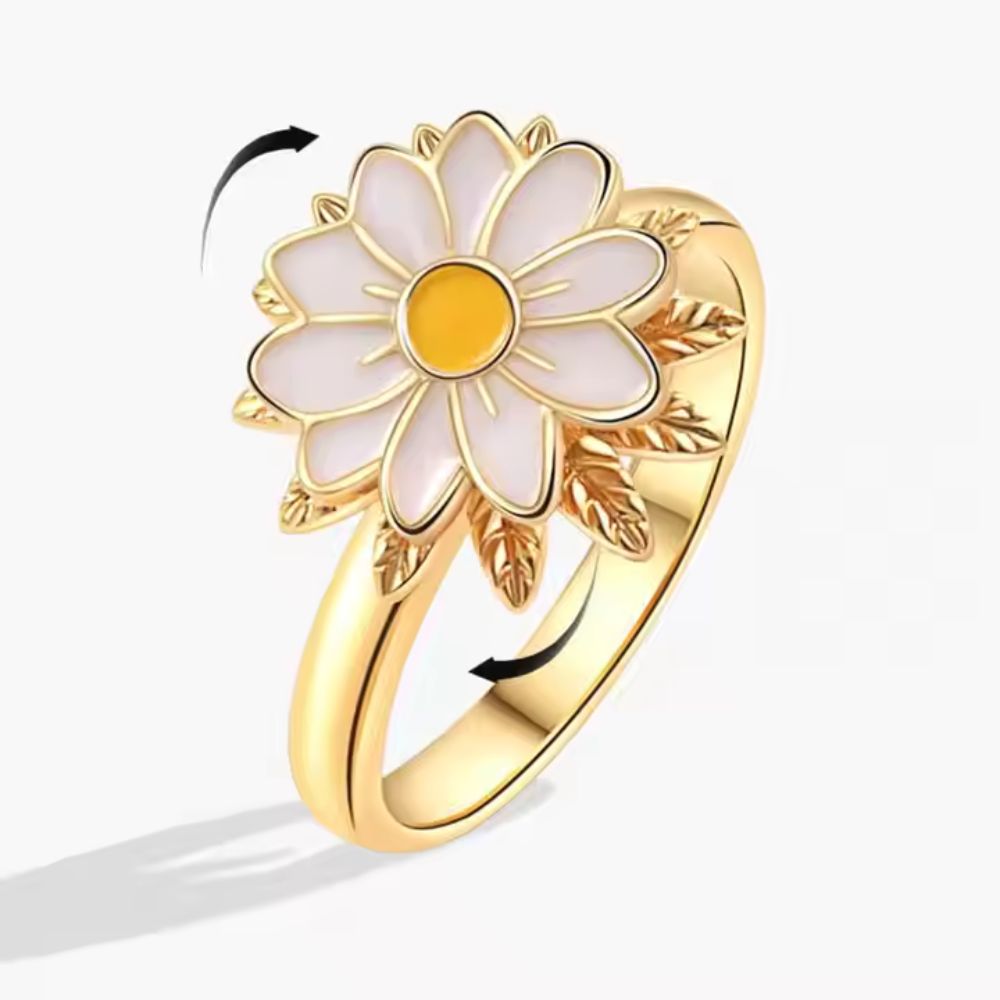 Anillo giratorio de girasol Anti-Estres