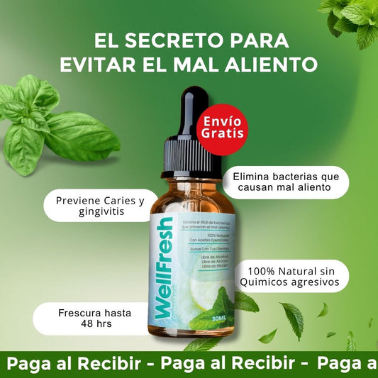 Well Fresh - Aceites esenciales para el  mal aliento de raíz