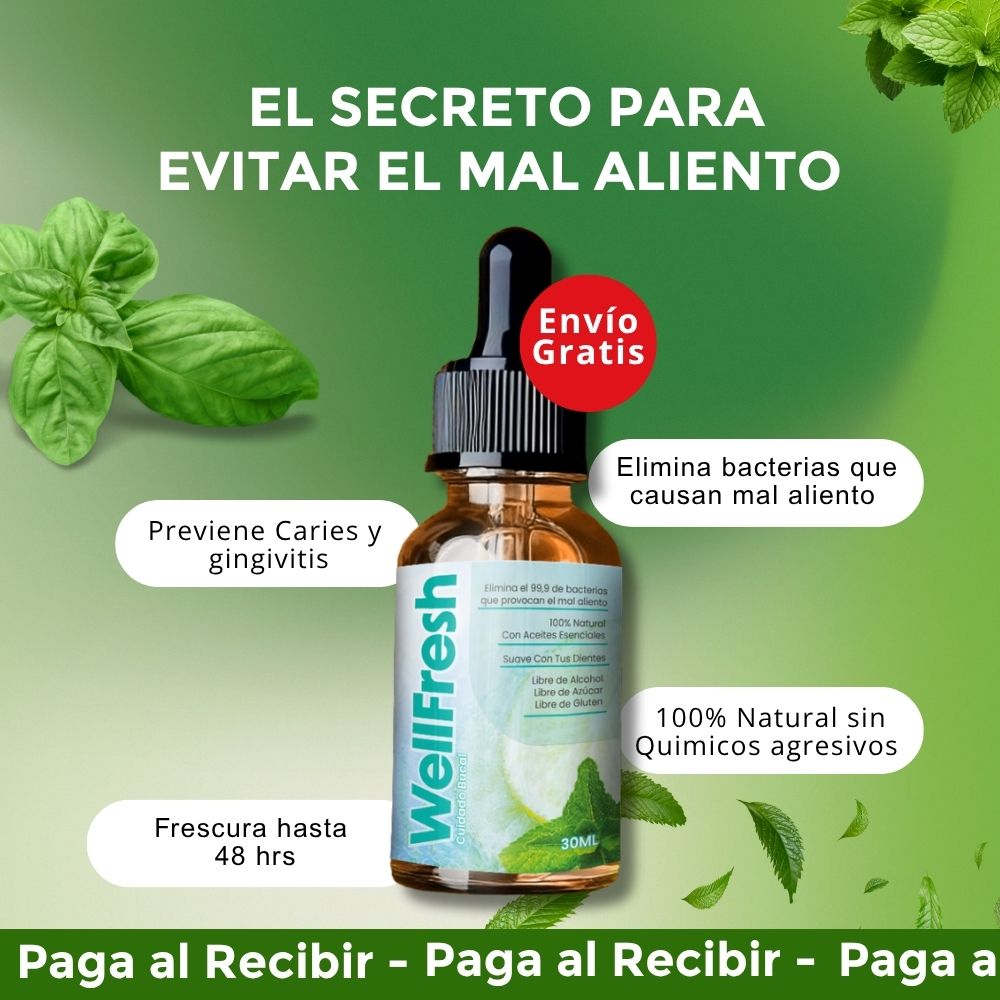 Well Fresh - Aceites esenciales para el  mal aliento de raíz