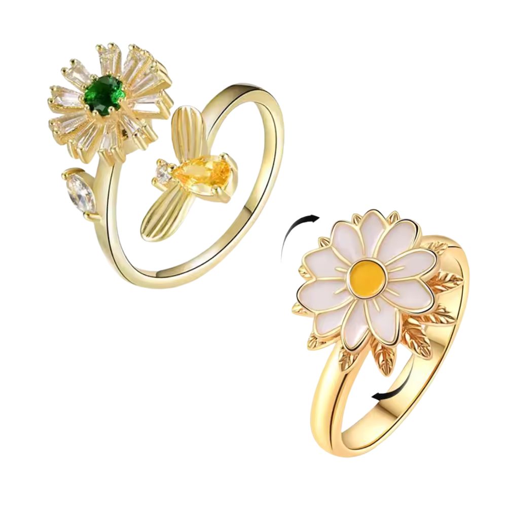 Anillo giratorio de girasol Anti-Estres
