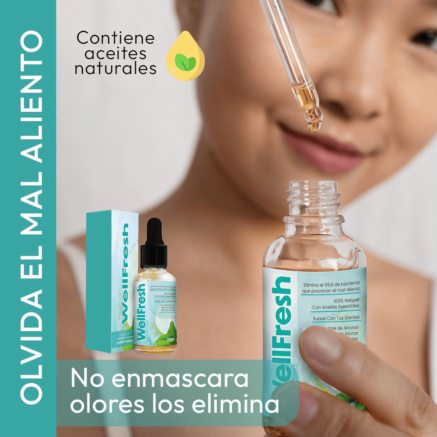Well Fresh - Aceites esenciales para el  mal aliento de raíz