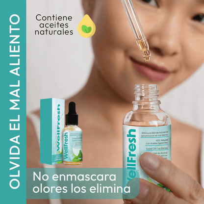 Well Fresh - Aceites esenciales para el  mal aliento de raíz