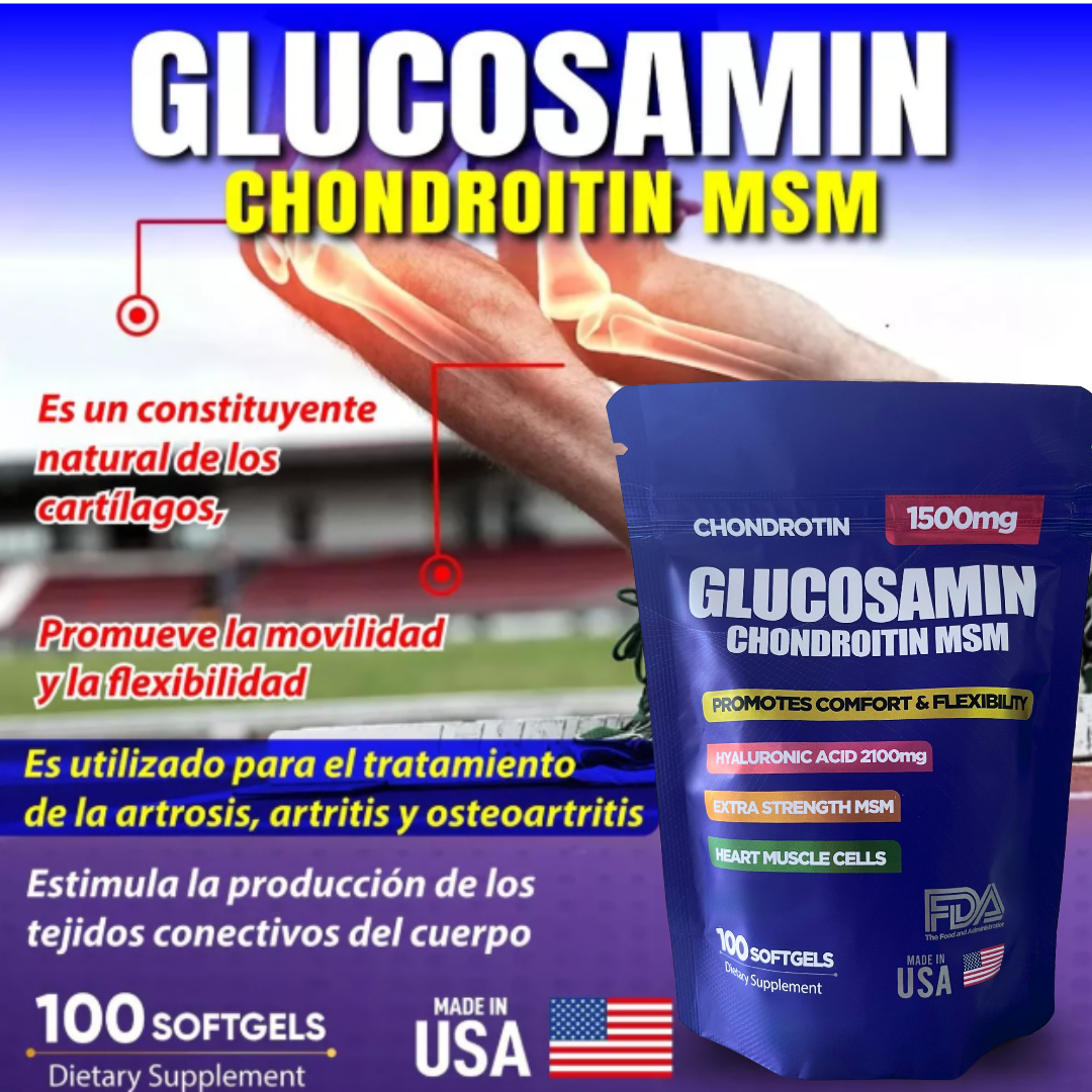 Glucosamin + Acido hyaluronico 1500MG ( IMPORTADO ) Único en Caracas