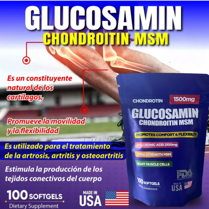 Glucosamin + Acido hyaluronico 1500MG ( IMPORTADO ) Único en Caracas